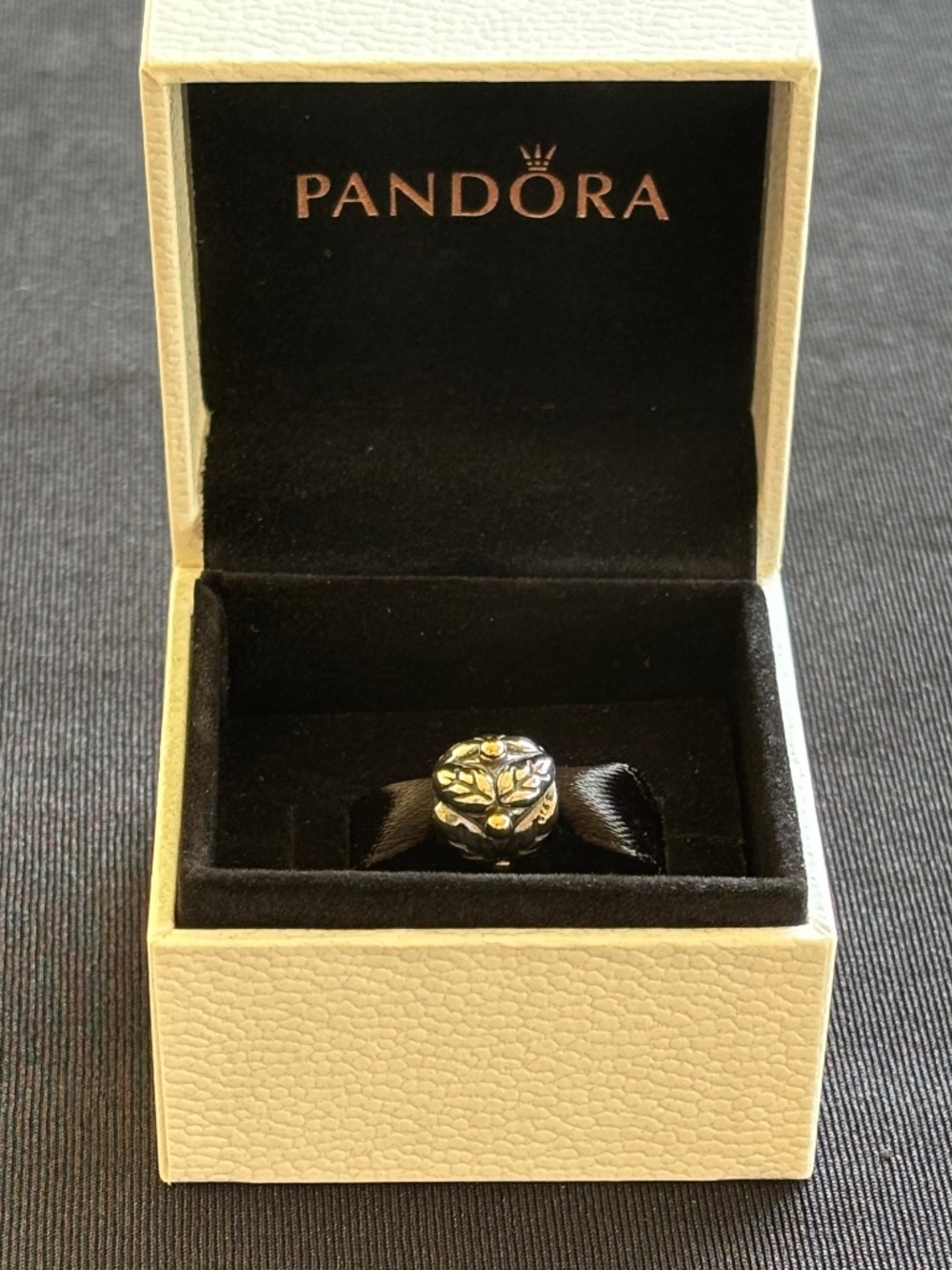 Holly Charm Authentic Pandora 790499 - Sterling & 14K - NWT